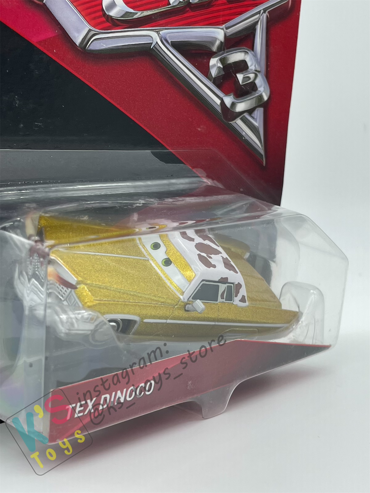 Disney Pixar Cars 1:55 by MATTEL,TEX DINOCO, CARS 3 - BNIP