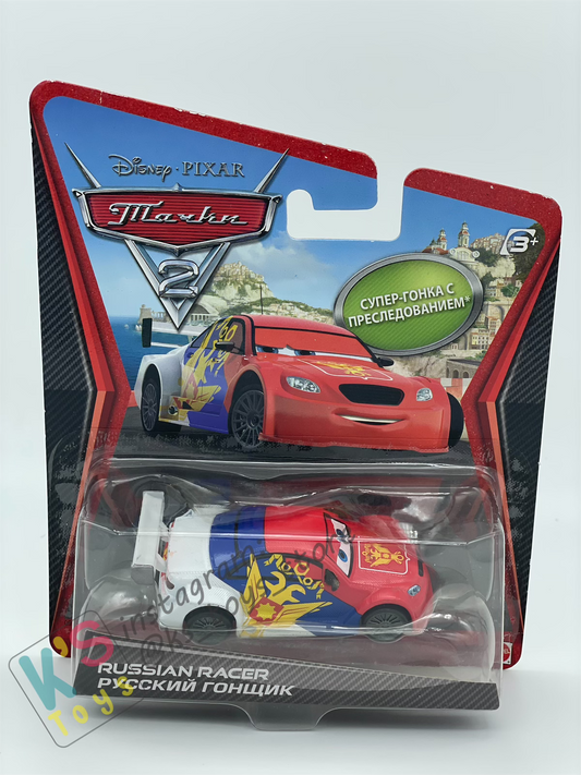 Disney Pixar Cars 1:55 by MATTEL, RUSSIAN RACER, SUPER CHASE CARS 2 - BNIP