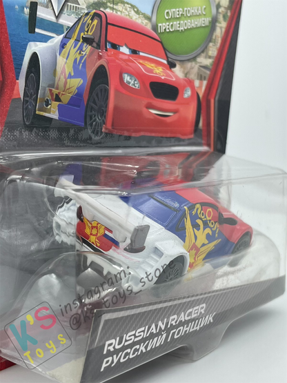 Disney Pixar Cars 1:55 by MATTEL, RUSSIAN RACER, SUPER CHASE CARS 2 - BNIP