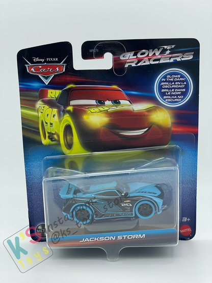 GLOW RACERS Disney Pixar Cars by MATTEL, JACKSON STORM - NEW RELEASE 2024 - BNIP