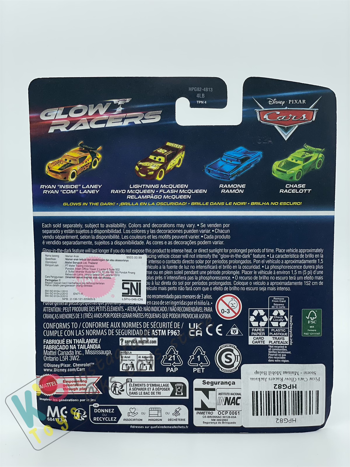 GLOW RACERS Disney Pixar Cars by MATTEL, JACKSON STORM - NEW RELEASE 2024 - BNIP