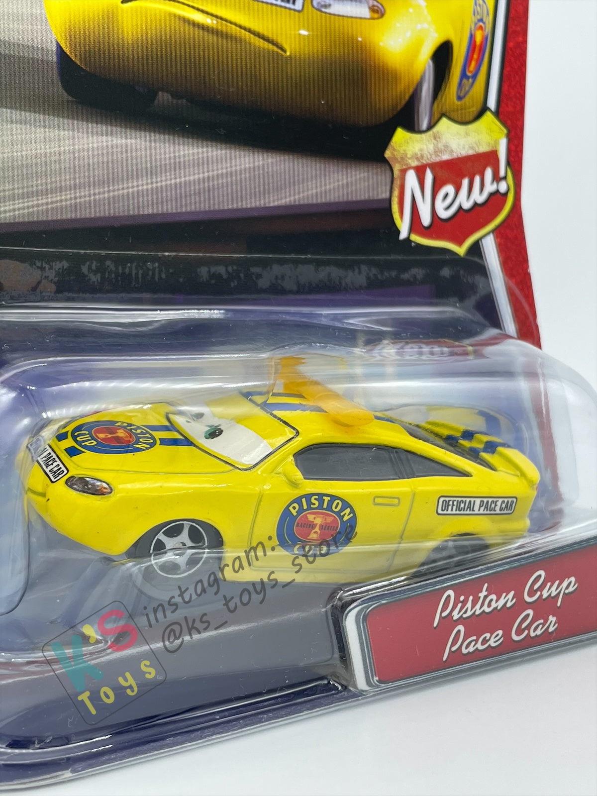 DISNEY PIXAR CARS BY MATTEL, CHARLIE CHECKER RED TAILLIGHTS - WALMART SERIES (NEW) - BNIP
