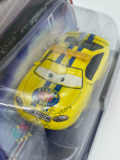 DISNEY PIXAR CARS BY MATTEL, CHARLIE CHECKER RED TAILLIGHTS - WALMART SERIES (NEW) - BNIP