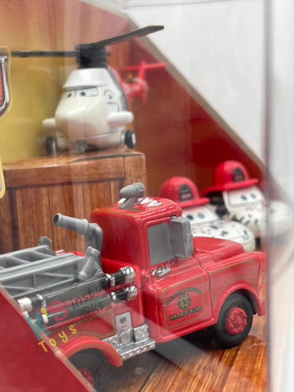 DISNEY PIXAR CARS BY MATTEL - CARS TOON RESCUE SQUAD MATER 4-PACK GIFT SET "RESCUE SQUAD MATER, RESCUE SQUAD CHOPPER, DALMATIAN MIA AND DALMATIAN TIA" - BNIB