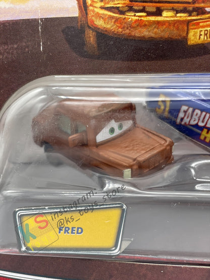 STORY TELLERS DISNEY PIXAR CARS BY MATTEL, 3 PACK "FRED, FABULOUS HUDSON HORNET, SMELL SWELL LIGHTNING MCQUEEN" - BNIP