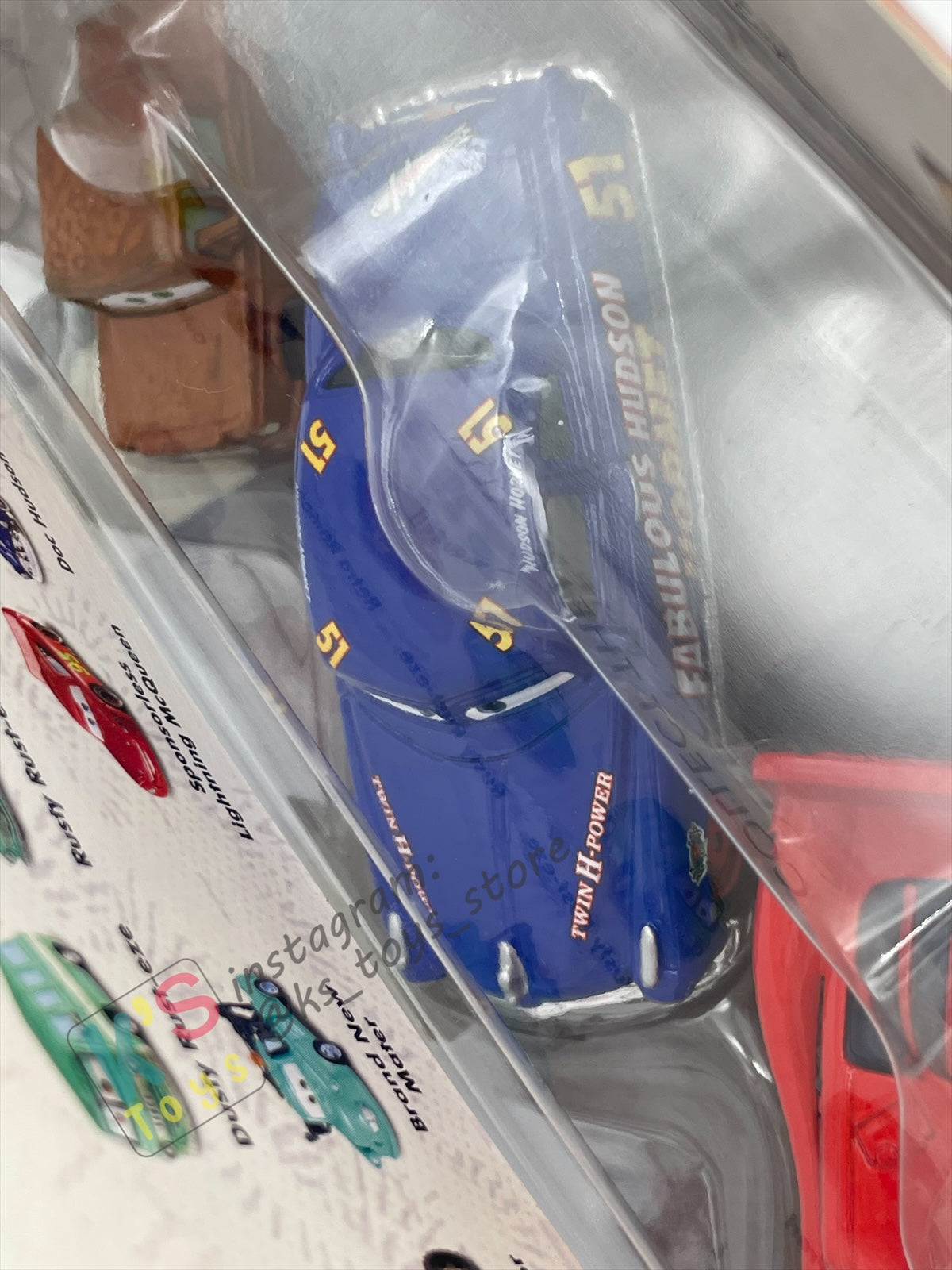 STORY TELLERS DISNEY PIXAR CARS BY MATTEL, 3 PACK "FRED, FABULOUS HUDSON HORNET, SMELL SWELL LIGHTNING MCQUEEN" - BNIP