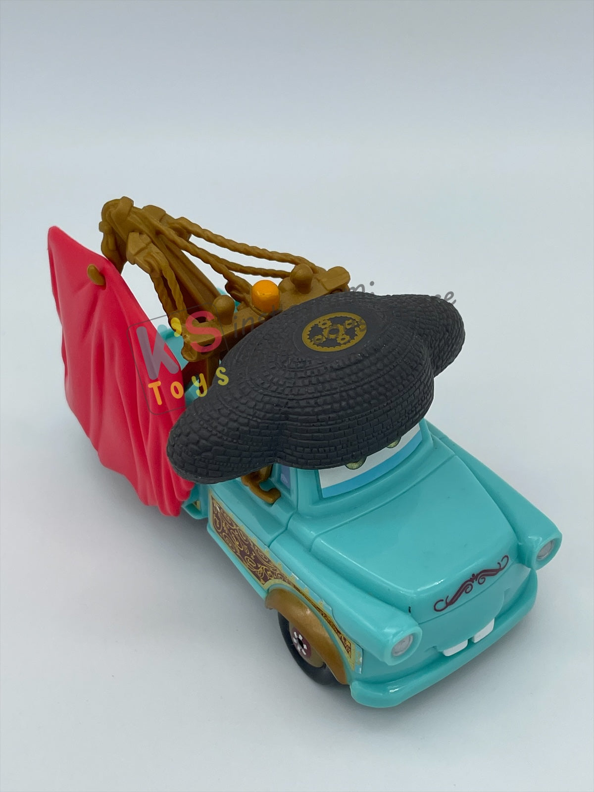 PRE-OWNED / LOOSE DISNEY PIXAR CARS 1:55 BY MATTEL - "EL MATERDOR PLASTIC" FROM PLAYSET - MINT CONDITION