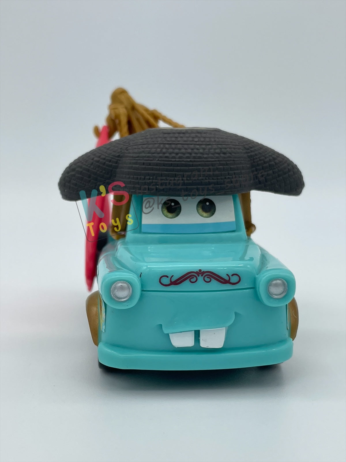 PRE-OWNED / LOOSE DISNEY PIXAR CARS 1:55 BY MATTEL - "EL MATERDOR PLASTIC" FROM PLAYSET - MINT CONDITION