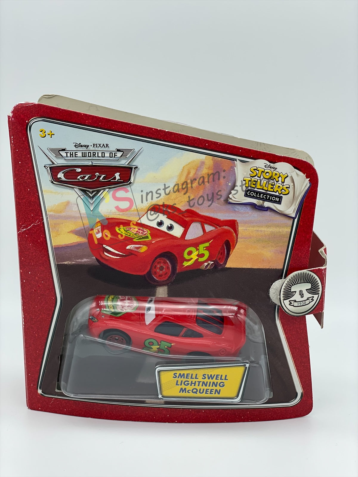 STORY TELLERS DISNEY PIXAR CARS 1:55 BY MATTEL - SMELL SWELL LIGHTNING MCQUEEN - BNIP - PACKAGING IS NOT IN MINT CONDITION!!!