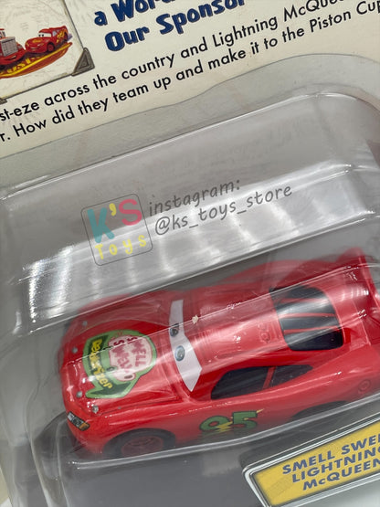 STORY TELLERS DISNEY PIXAR CARS 1:55 BY MATTEL - SMELL SWELL LIGHTNING MCQUEEN - BNIP - PACKAGING IS NOT IN MINT CONDITION!!!