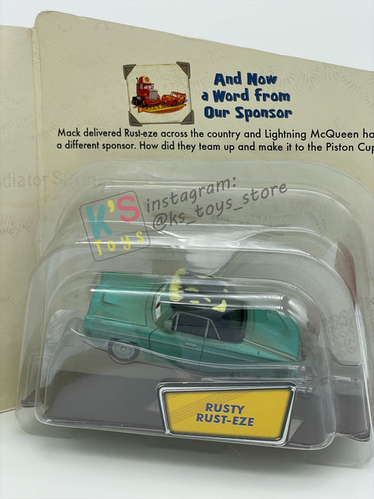 STORY TELLERS DISNEY PIXAR CARS 1:55 BY MATTEL - RUSTY RUST-EZE - BNIP - BLISTER CAME OFF!!!!