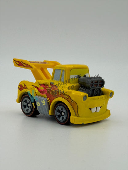 Loose Mini Racers Pixar Disney Cars, FUNNY MATER (HOT ROD MATER) - Near Mint Condition