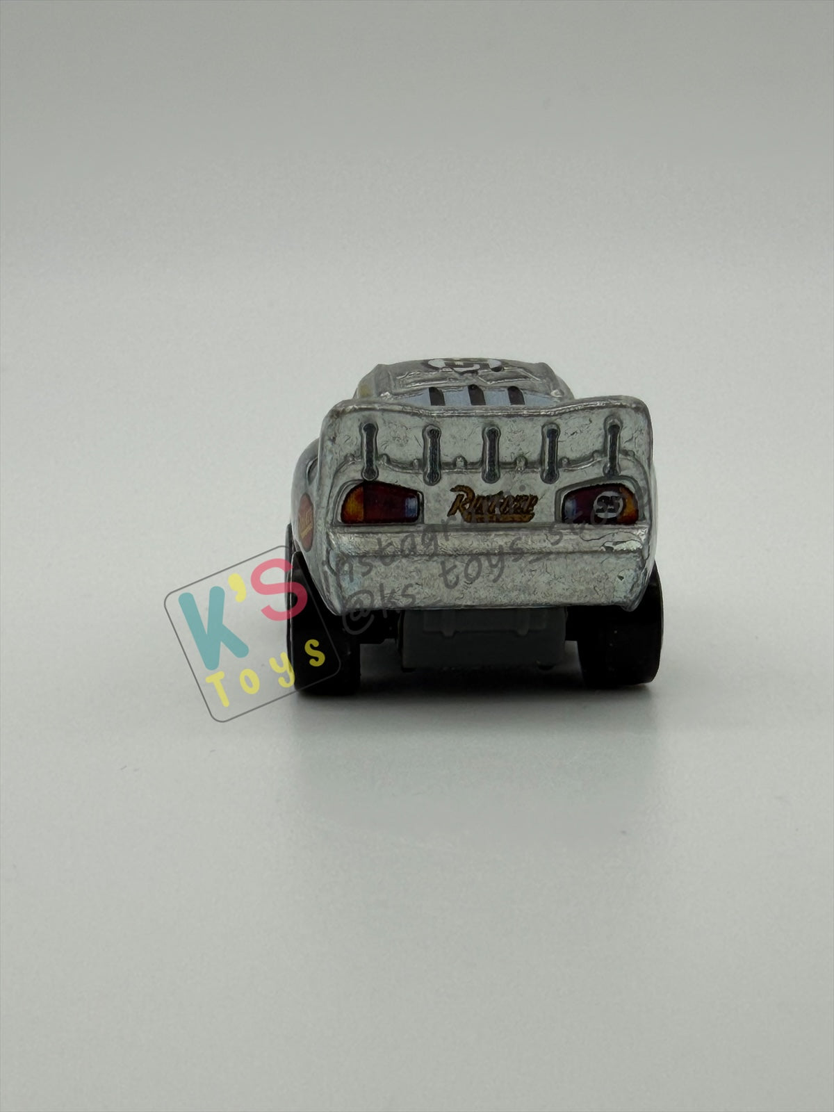 Loose Mini Racers Pixar Disney Cars, SILVER RADIATOR SPRINGS LIGHTNING MCQUEEN - Mint / Near Mint Condition