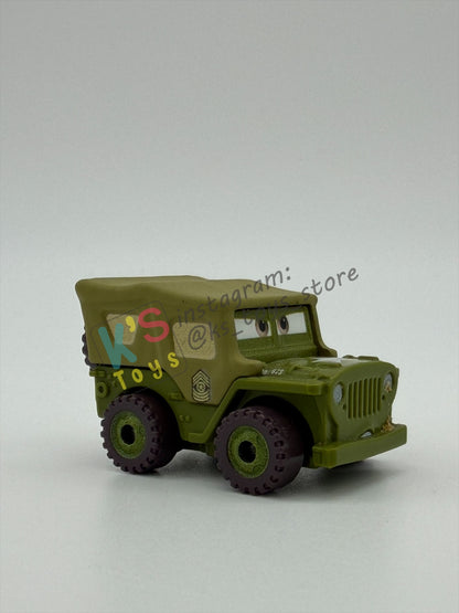 Loose Mini Racers Pixar Disney Cars, SARGE - Mint / Near Mint Condition