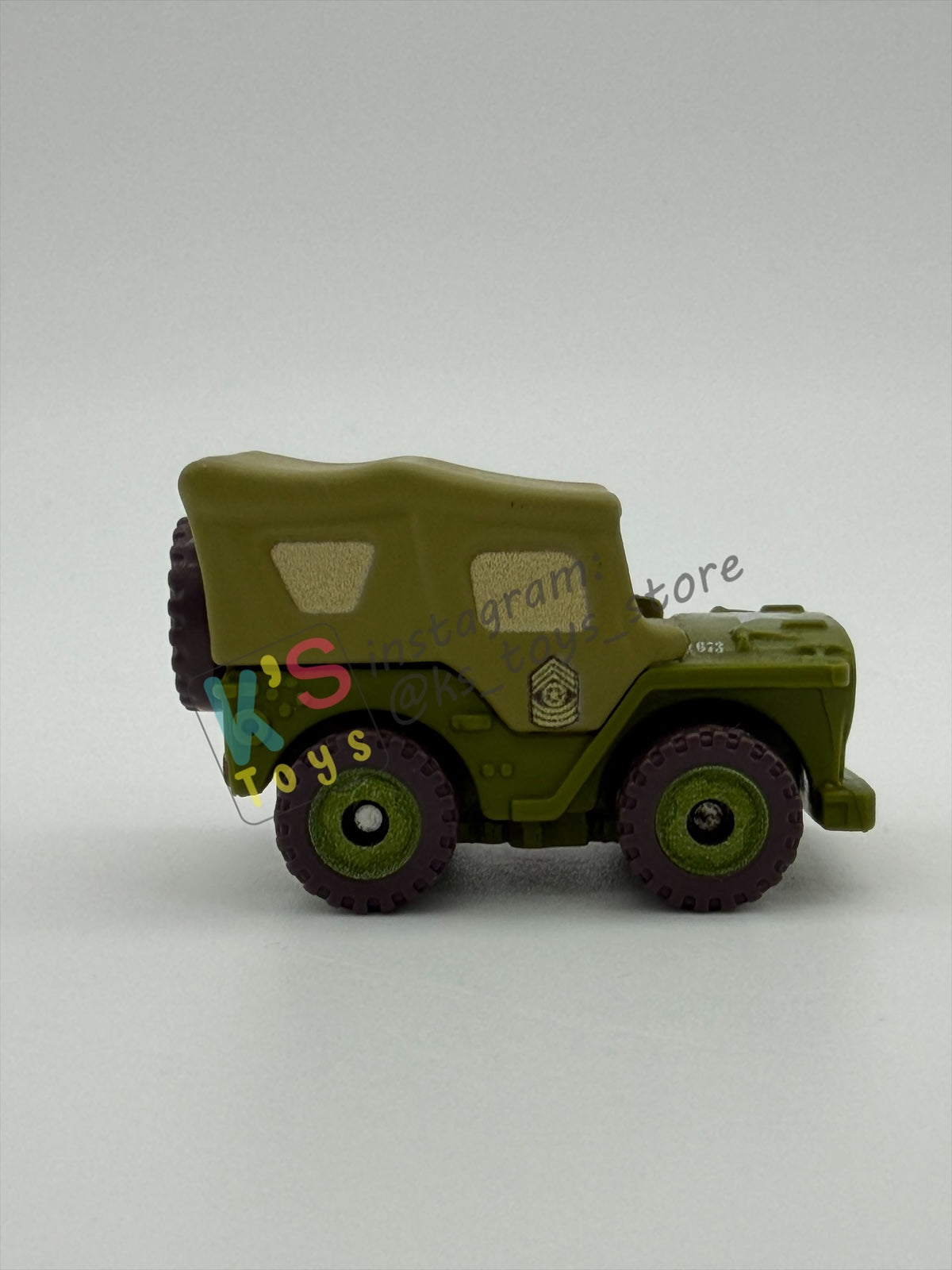 Loose Mini Racers Pixar Disney Cars, SARGE - Mint / Near Mint Condition