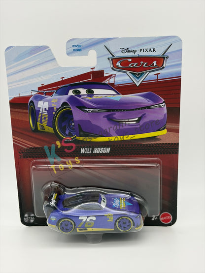 DISNEY PIXAR CARS BY MATTEL 1:55, "WILL RUSCH VARIANT'" - 2026 RE-RELEASED - BNIP