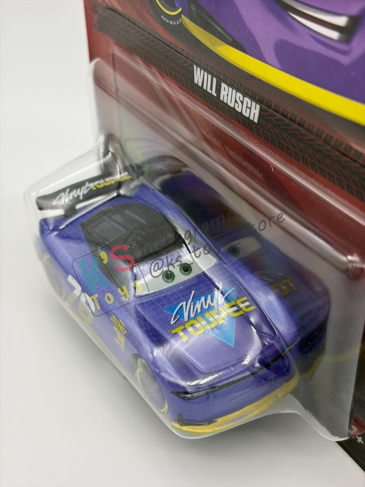 DISNEY PIXAR CARS BY MATTEL 1:55, "WILL RUSCH VARIANT'" - 2026 RE-RELEASED - BNIP