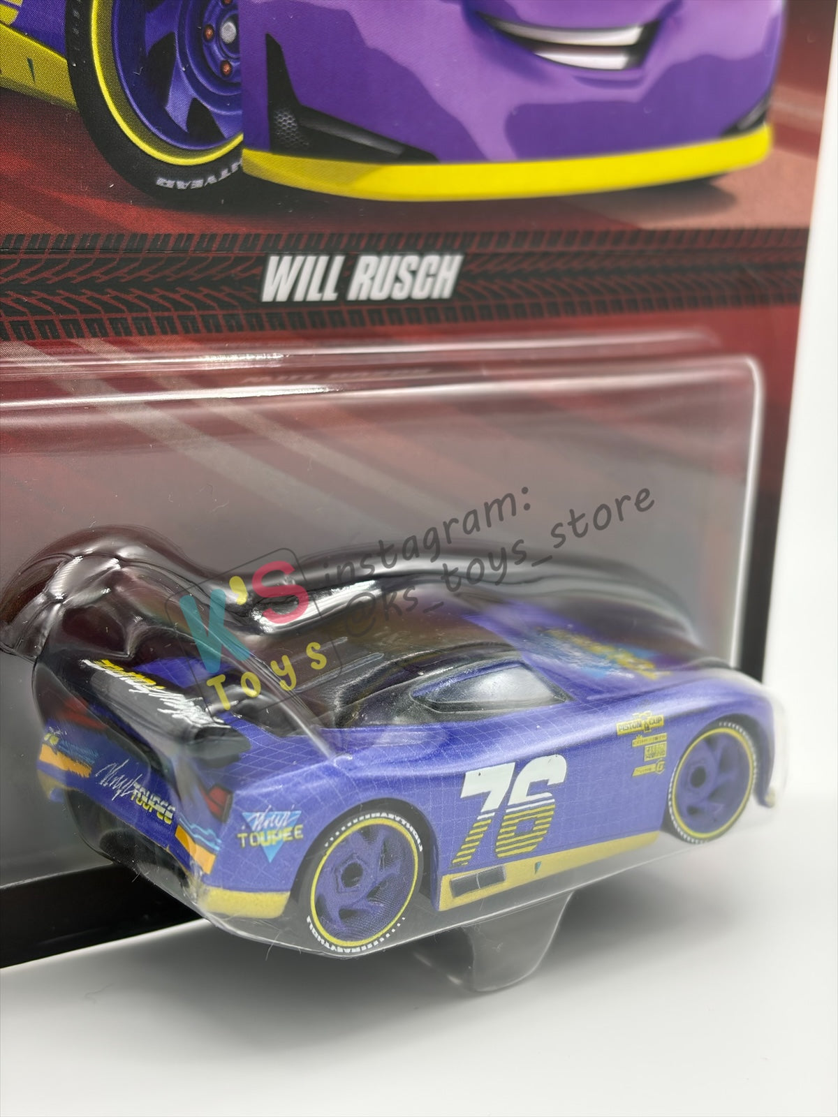 DISNEY PIXAR CARS BY MATTEL 1:55, "WILL RUSCH VARIANT'" - 2026 RE-RELEASED - BNIP