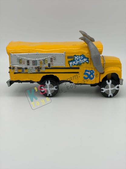 PRE-OWNED / LOOSE DISNEY PIXAR CARS - "MISS FRITTER" THUNDER HOLLOW SERIES - NEAR MINT CONDITION - READ DESCRIPTION!!!!!!