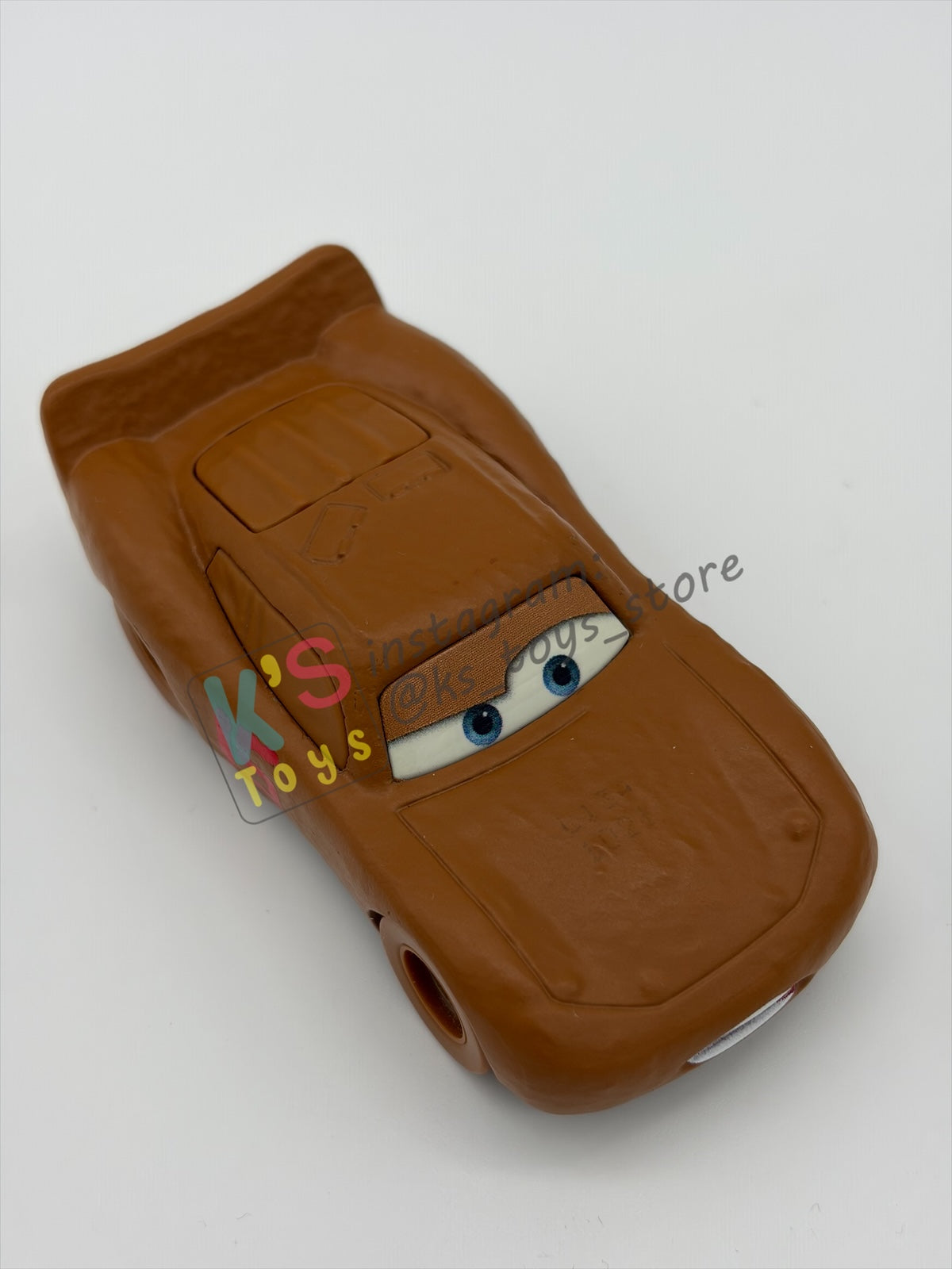 PRE-OWNED / LOOSE DISNEY PIXAR CARS - "LIGHTNING MCQUEEN AS CHESTER WHIPPLEFILTER (SHINY VARIANT)" THUNDER HOLLOW SERIES - NEAR MINT CONDITION - READ DESCRIPTION!!!!!!