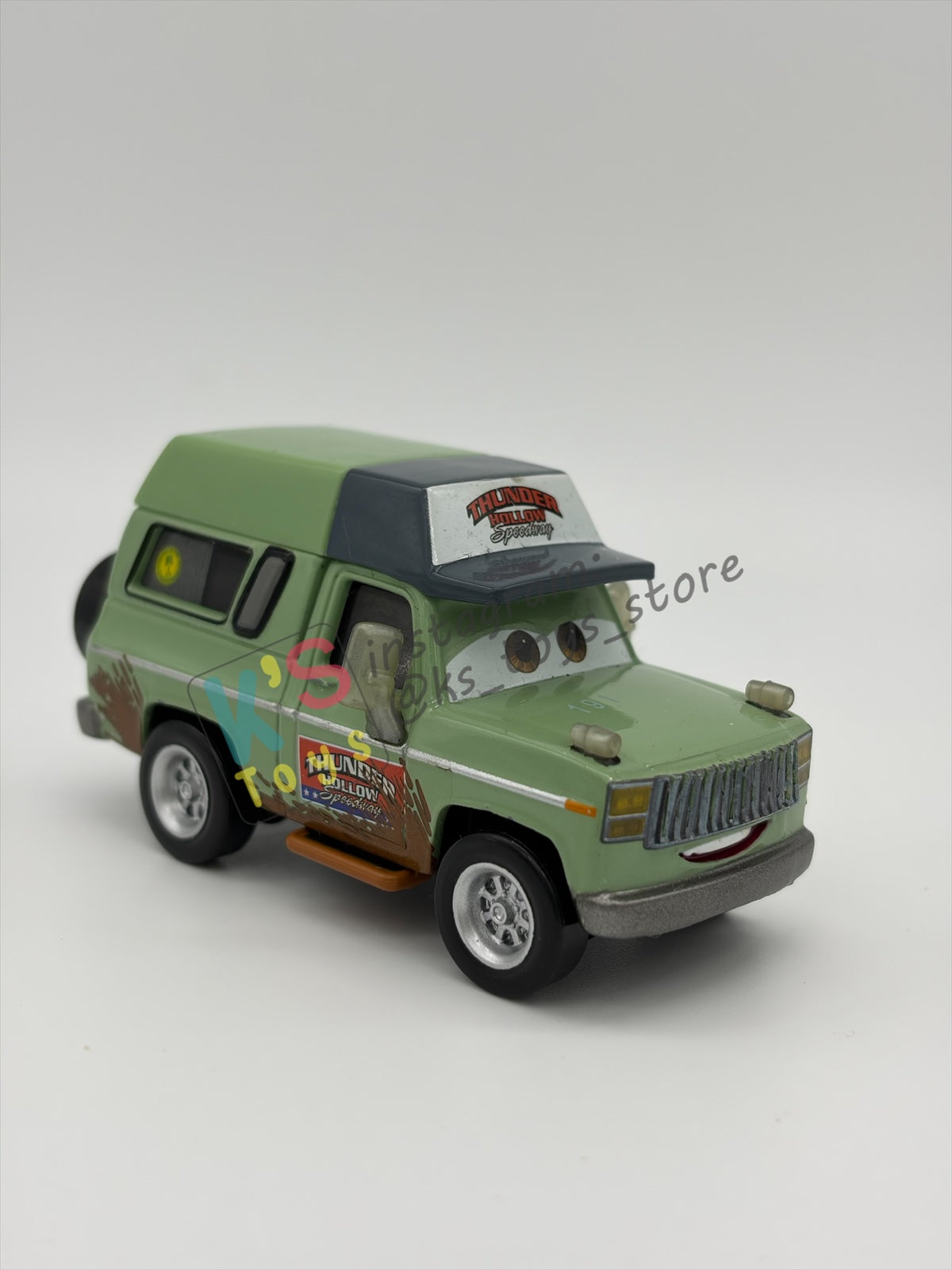 PRE-OWNED / LOOSE DISNEY PIXAR CARS - "ROSCOE (THUNDER HOLLOW SPEEDWAY)" THUNDER HOLLOW SERIES - NEAR MINT CONDITION - READ DESCRIPTION!!!!!!
