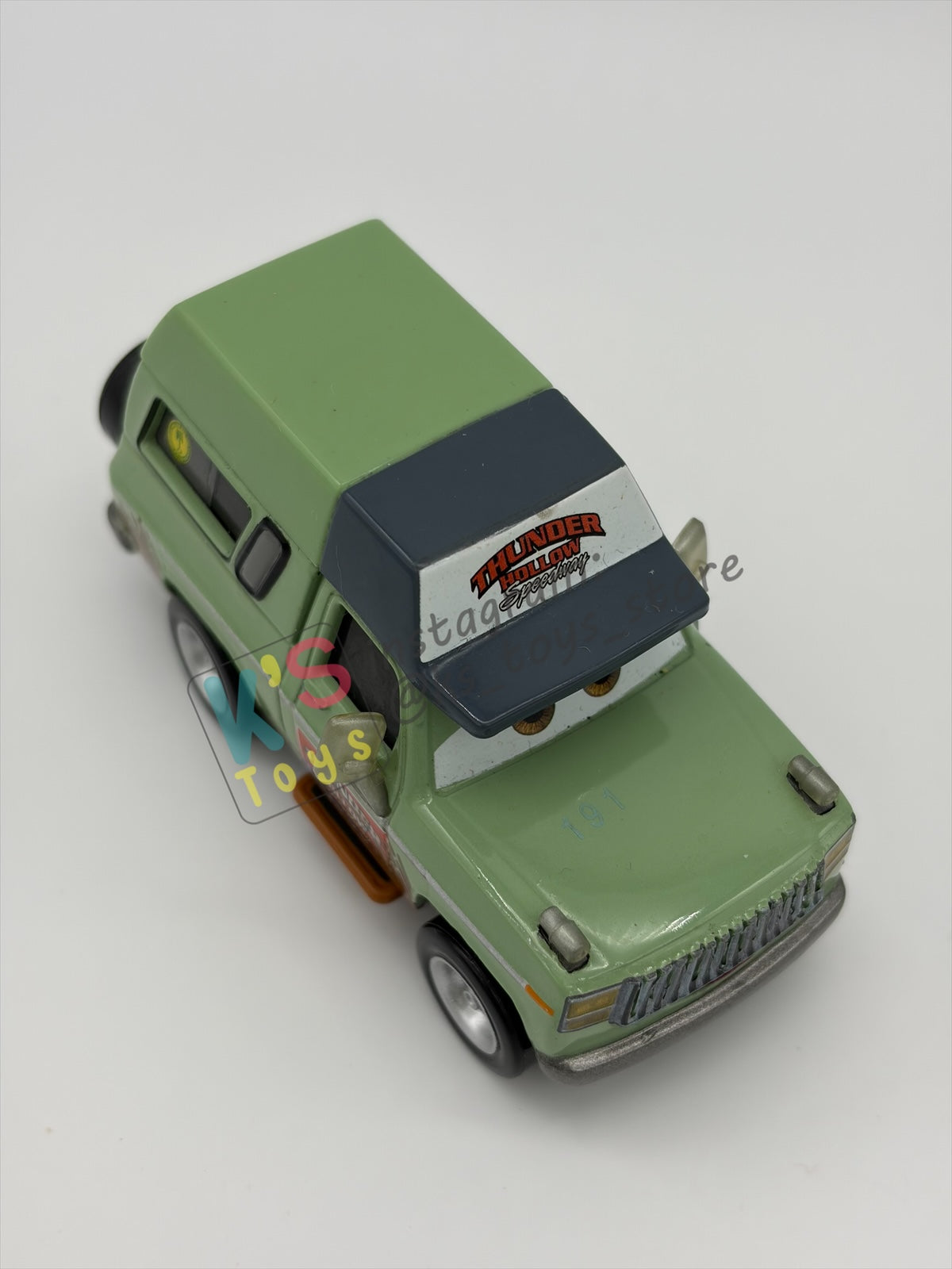 PRE-OWNED / LOOSE DISNEY PIXAR CARS - "ROSCOE (THUNDER HOLLOW SPEEDWAY)" THUNDER HOLLOW SERIES - NEAR MINT CONDITION - READ DESCRIPTION!!!!!!