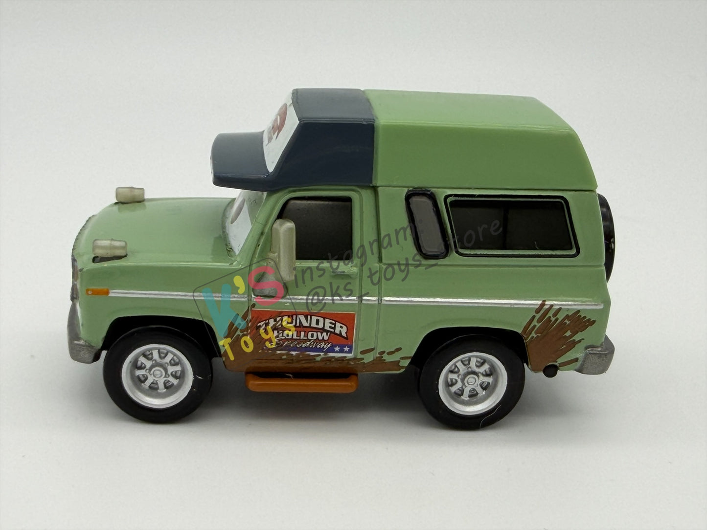 PRE-OWNED / LOOSE DISNEY PIXAR CARS - "ROSCOE (THUNDER HOLLOW SPEEDWAY)" THUNDER HOLLOW SERIES - NEAR MINT CONDITION - READ DESCRIPTION!!!!!!