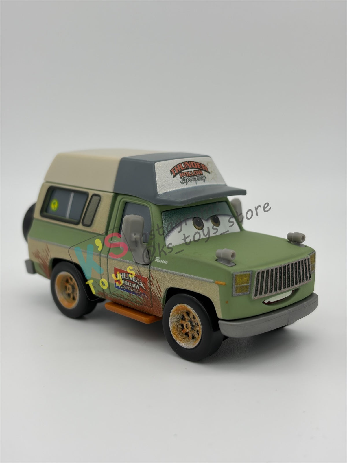 PRE-OWNED / LOOSE DISNEY PIXAR CARS - "ROSCOE (VARIANT)" THUNDER HOLLOW SERIES - NEAR MINT CONDITION - READ DESCRIPTION!!!!!!