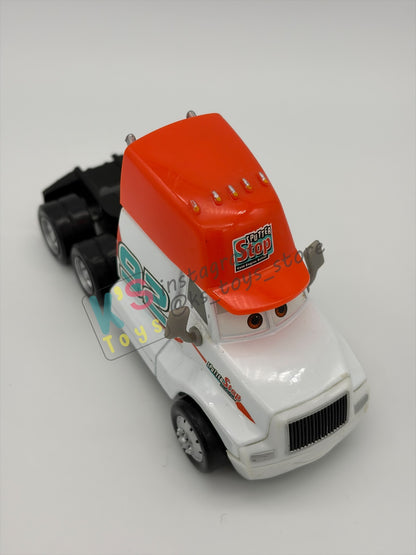 PRE-OWNED / LOOSE DISNEY PIXAR CARS - "DAN HAULIN’" CARS DINOCO 400 - NEAR MINT CONDITION - READ DESCRIPTION!!!!!!!!!!