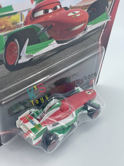 DISNEY PIXAR CARS BY MATTEL 1:55, "FRANCESCO BERNOULLI (VARIANT)"- 2026 RE-RELEASED 20TH ANNIVERSARY CARD - BNIP