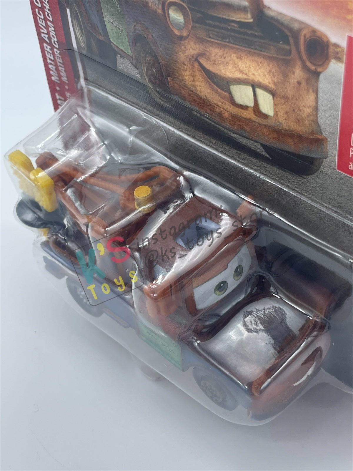 DISNEY PIXAR CARS BY MATTEL 1:55, "MATER WITH #95 HAT" - 2026 RE-RELEASED 20TH ANNIVERSARY CARD - BNIP