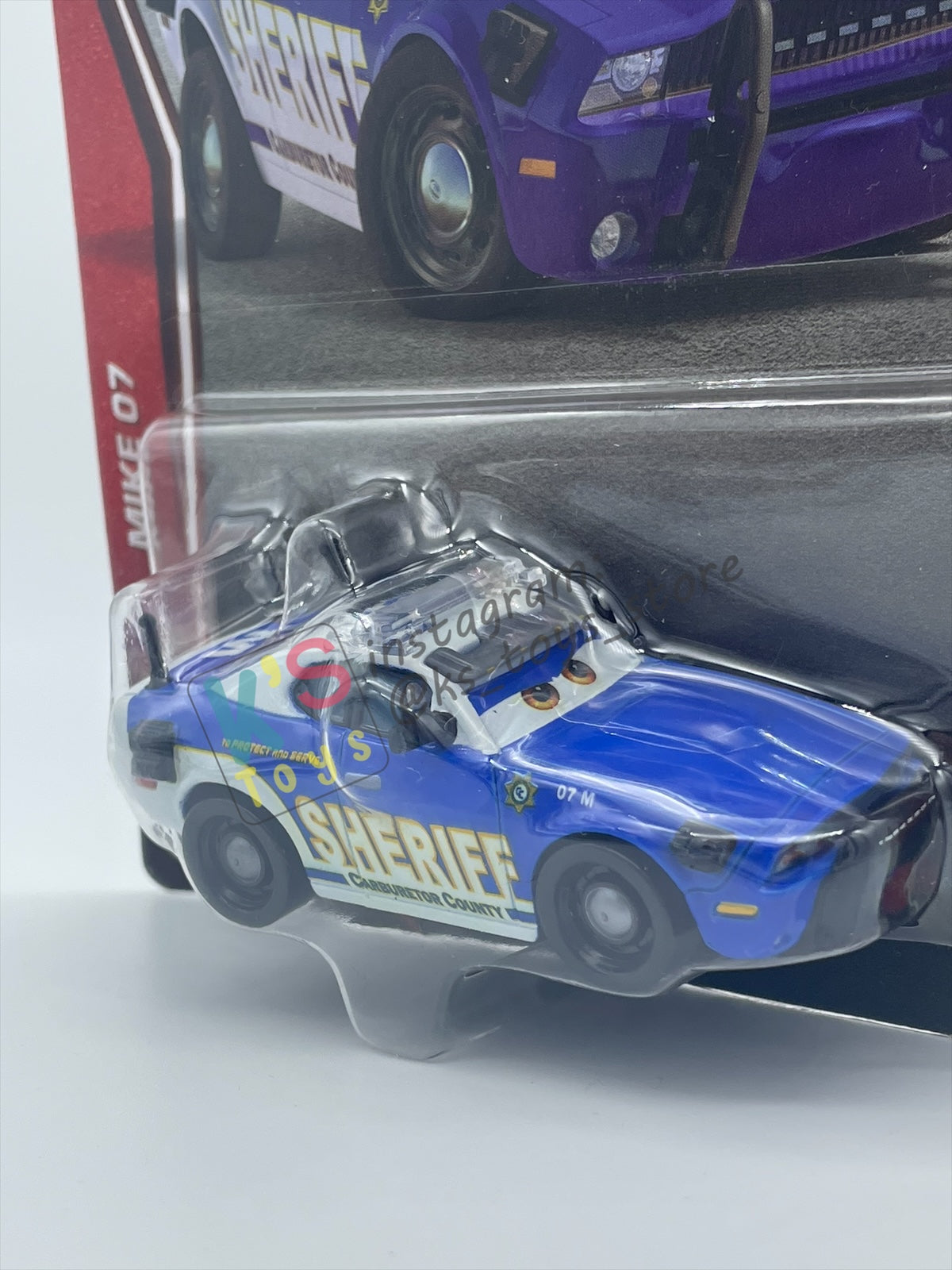 DISNEY PIXAR CARS BY MATTEL 1:55, "MIKE 07" - 2026 RE-RELEASED 20TH ANNIVERSARY CARD - BNIP