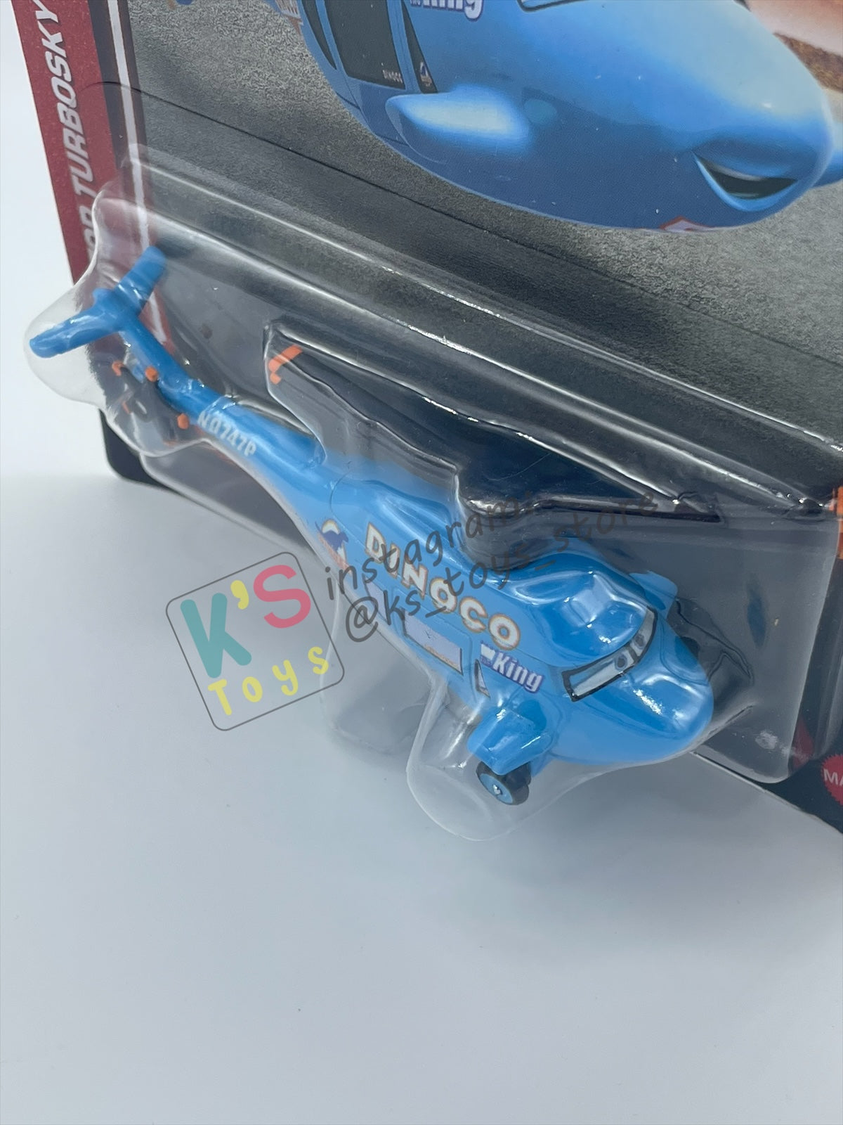 DISNEY PIXAR CARS BY MATTEL 1:55, "ROTOR TURBOSKY" - 2026 RE-RELEASED 20TH ANNIVERSARY CARD - BNIP