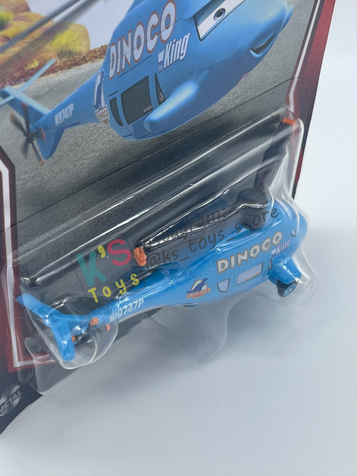 DISNEY PIXAR CARS BY MATTEL 1:55, "ROTOR TURBOSKY" - 2026 RE-RELEASED 20TH ANNIVERSARY CARD - BNIP