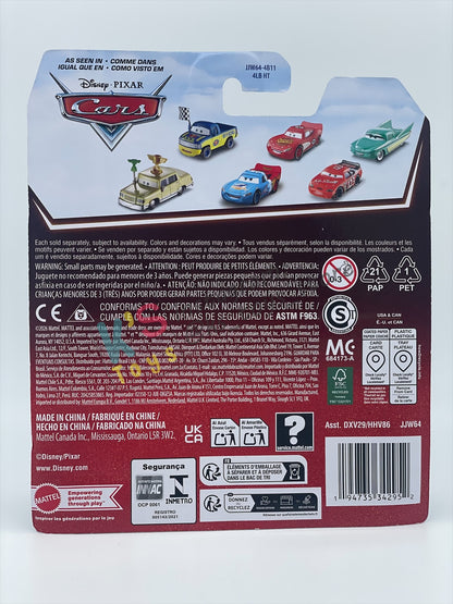 DISNEY PIXAR CARS BY MATTEL 1:55, "ROTOR TURBOSKY" - 2026 RE-RELEASED 20TH ANNIVERSARY CARD - BNIP