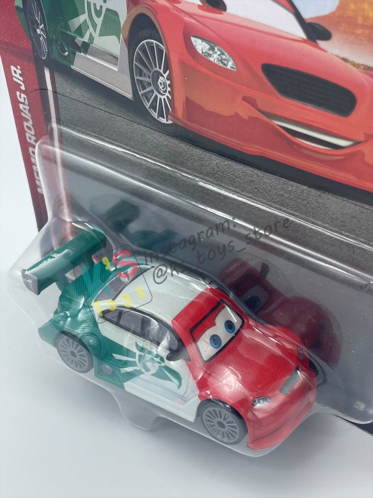 DISNEY PIXAR CARS BY MATTEL 1:55, "MEMO ROJAS JR" - 2026 RE-RELEASED 20TH ANNIVERSARY CARD - BNIP
