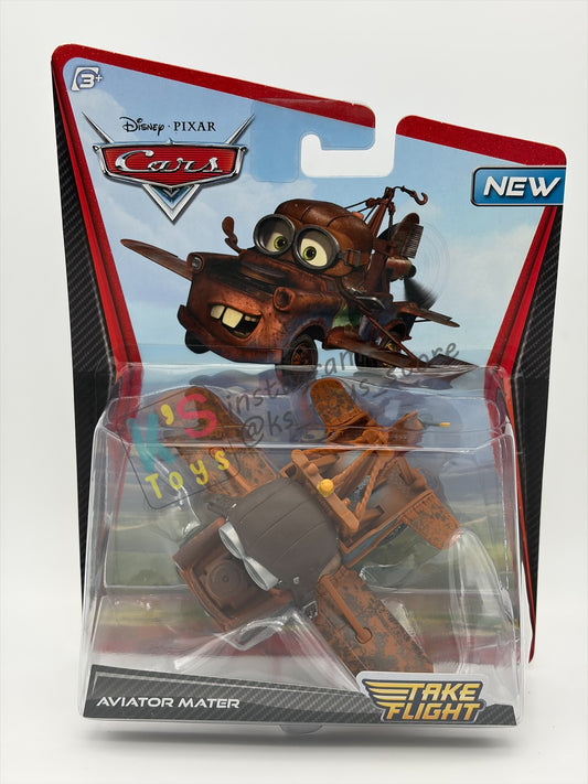 DELUXE DISNEY PIXAR CARS BY MATTEL, "AVIATOR MATER" TAKE FLIGHT SERIES - BNIP