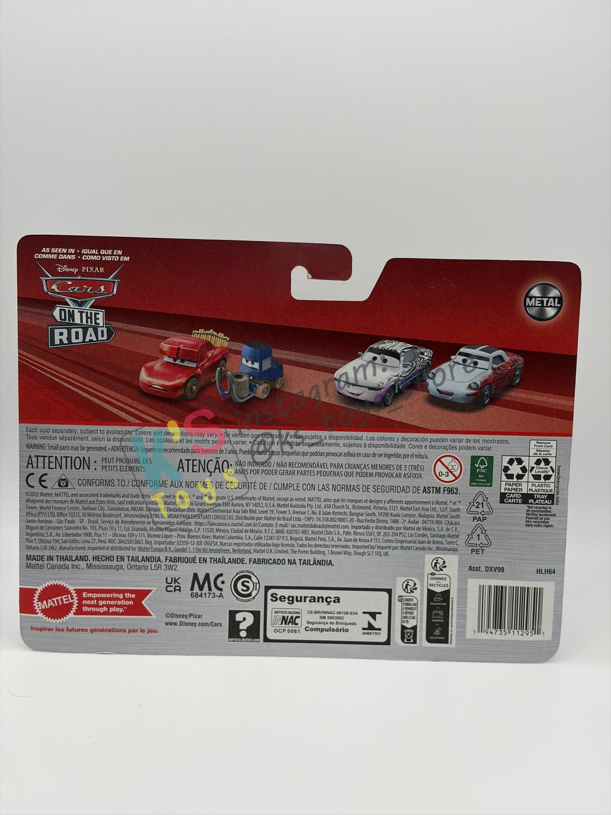 Disney Pixar Cars 1:55 by Mattel 2-Pack "JEREMY & CHIEFTESS" - 2023 RE-RELEASED - BNIP