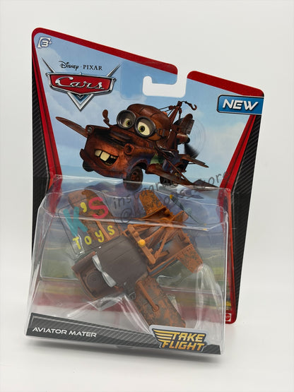 DELUXE DISNEY PIXAR CARS BY MATTEL, "AVIATOR MATER" TAKE FLIGHT SERIES - BNIP