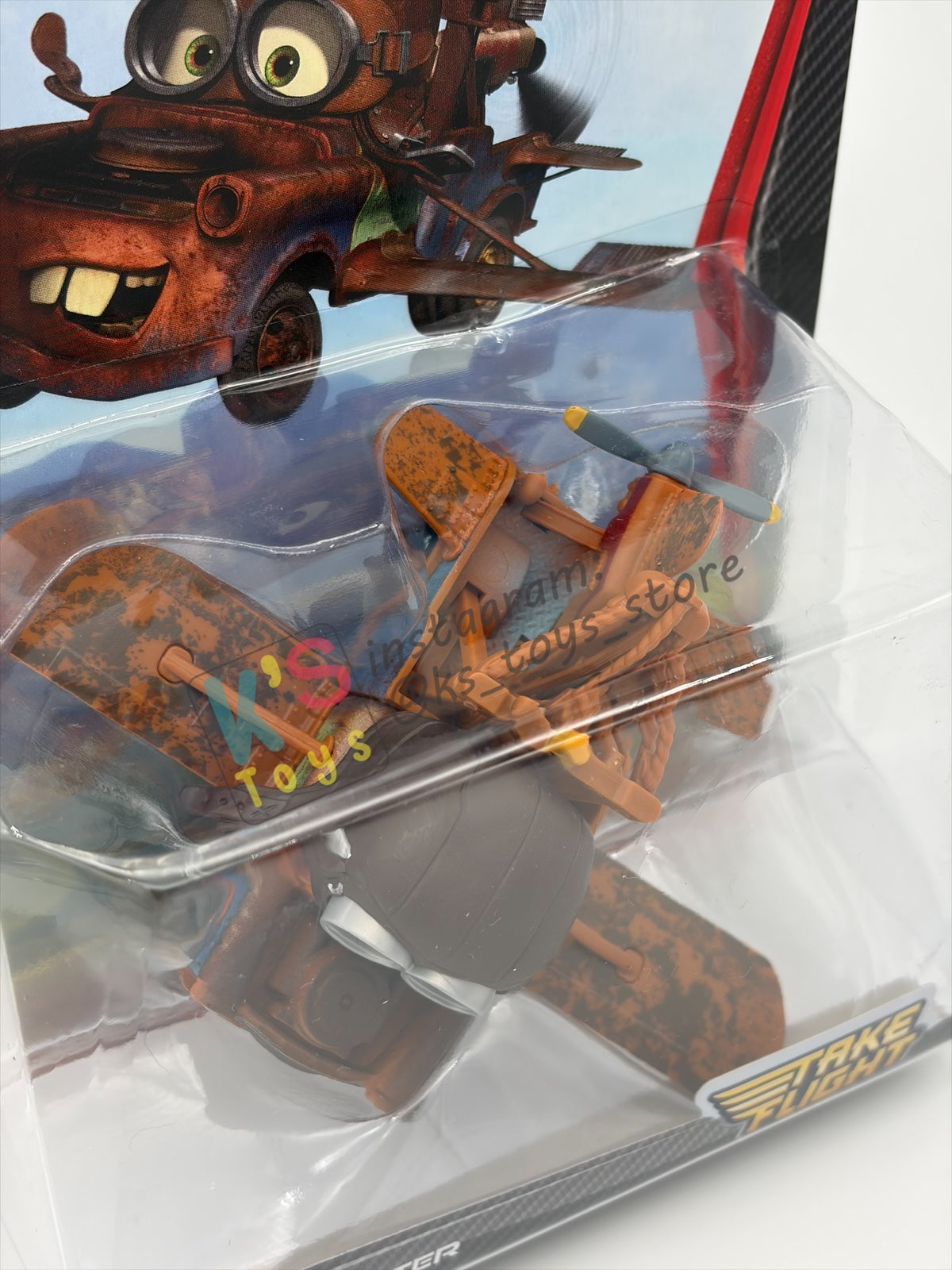 DELUXE DISNEY PIXAR CARS BY MATTEL, "AVIATOR MATER" TAKE FLIGHT SERIES - BNIP