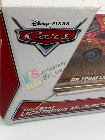 ISNEY PIXAR CARS BY MATTEL 1:55 - RS TEAM LIGHTNING MCQUEEN - SPECIAL EDITION DISPLAY CASE! PROMO ONLY AT TARGET - BNIP BUT NOT IN MINT CONDITION!!!!
