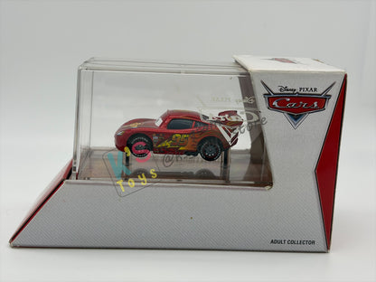 ISNEY PIXAR CARS BY MATTEL 1:55 - RS TEAM LIGHTNING MCQUEEN - SPECIAL EDITION DISPLAY CASE! PROMO ONLY AT TARGET - BNIP BUT NOT IN MINT CONDITION!!!!