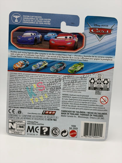RARE DISNEY PIXAR CARS BY MATTEL 1:55, "TERRY KARGAS (VARIANT)" - CARS 3 PISTON CUP RACERS SERIES - BNIP