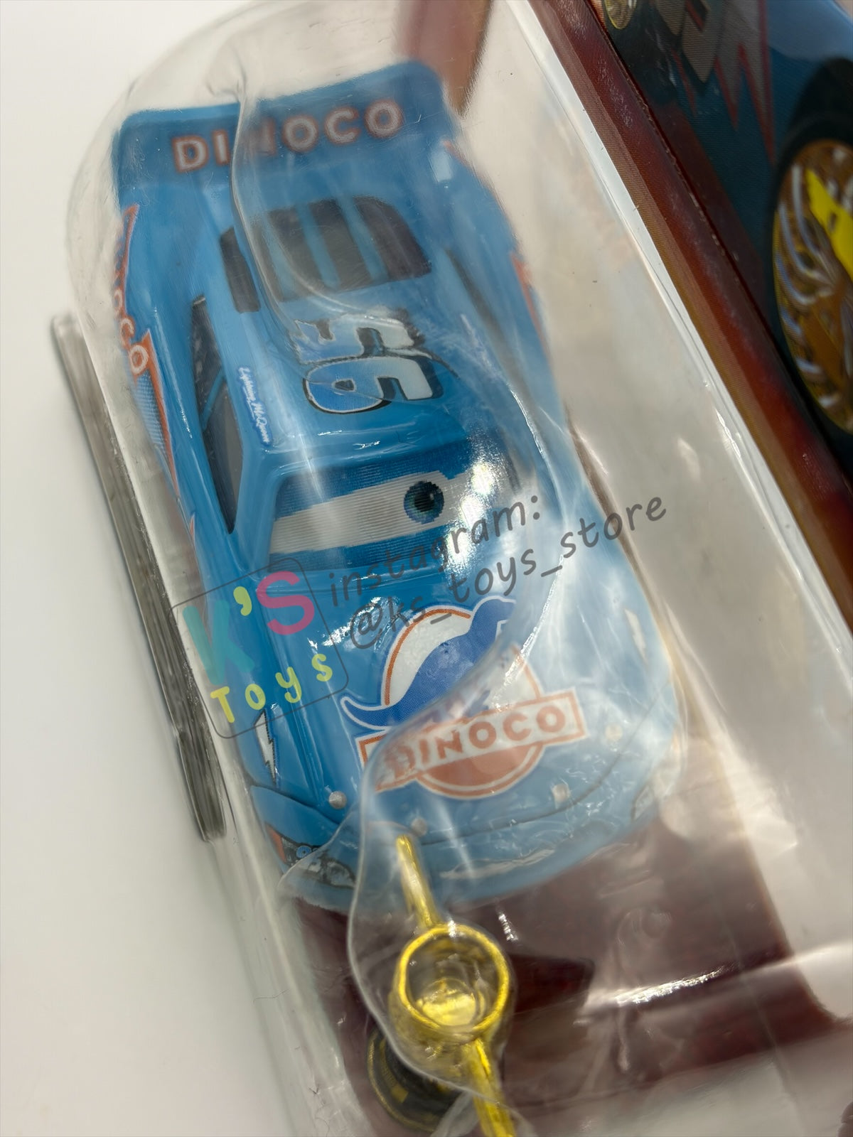 DISNEY PIXAR CARS BY MATTEL 1:55, "BLING BLING LIGHTNING MCQUEEN WITH GOLDEN WHEELS AND PISTON CUP (LENTICULAR)" - CHASE LENTICULAR SERIES - BNIP