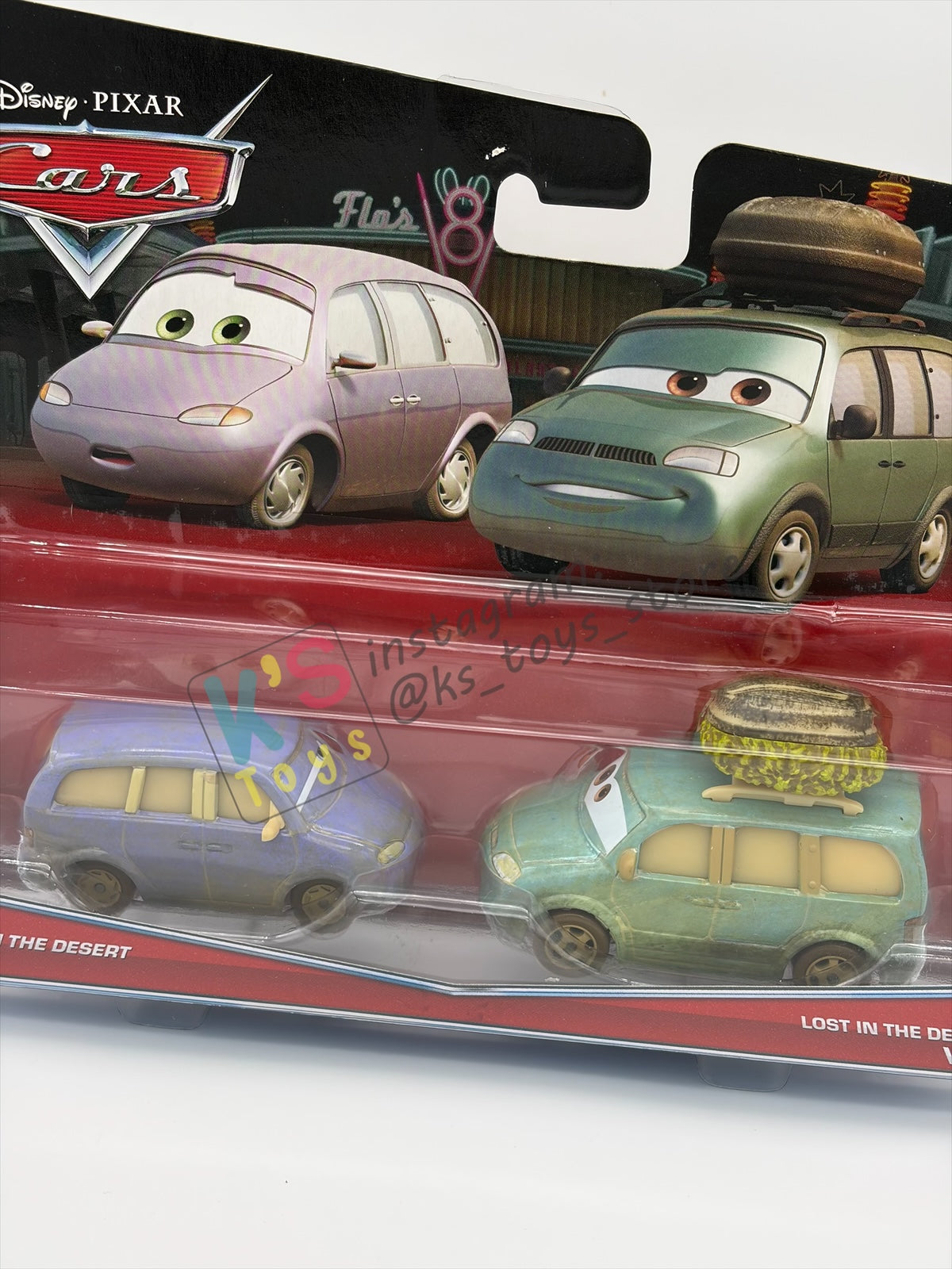 Disney Pixar Cars 1:55 by Mattel 2-Pack MINI AND VAN LOST IN THE DESERT SERIES - BNIP