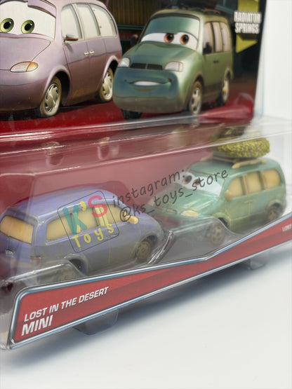 Disney Pixar Cars 1:55 by Mattel 2-Pack MINI AND VAN LOST IN THE DESERT SERIES - BNIP