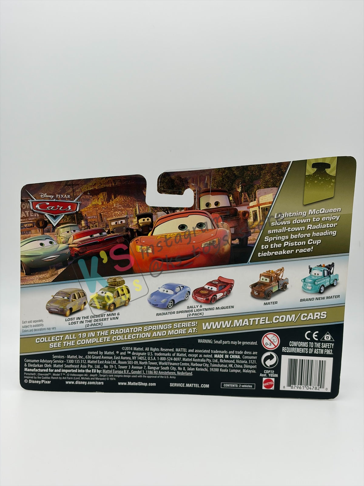 Disney Pixar Cars 1:55 by Mattel 2-Pack MINI AND VAN LOST IN THE DESERT SERIES - BNIP