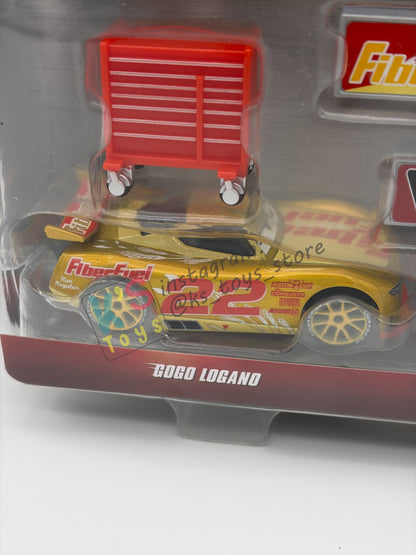 Disney Pixar Cars 1:55 by Mattel 2-Pack "METALLIC FINISH NASCAR GOGO LOGANO AND DALE EARNHARDT JR " - 2026 NEW RELEASE NASCAR SERIES - BNIP