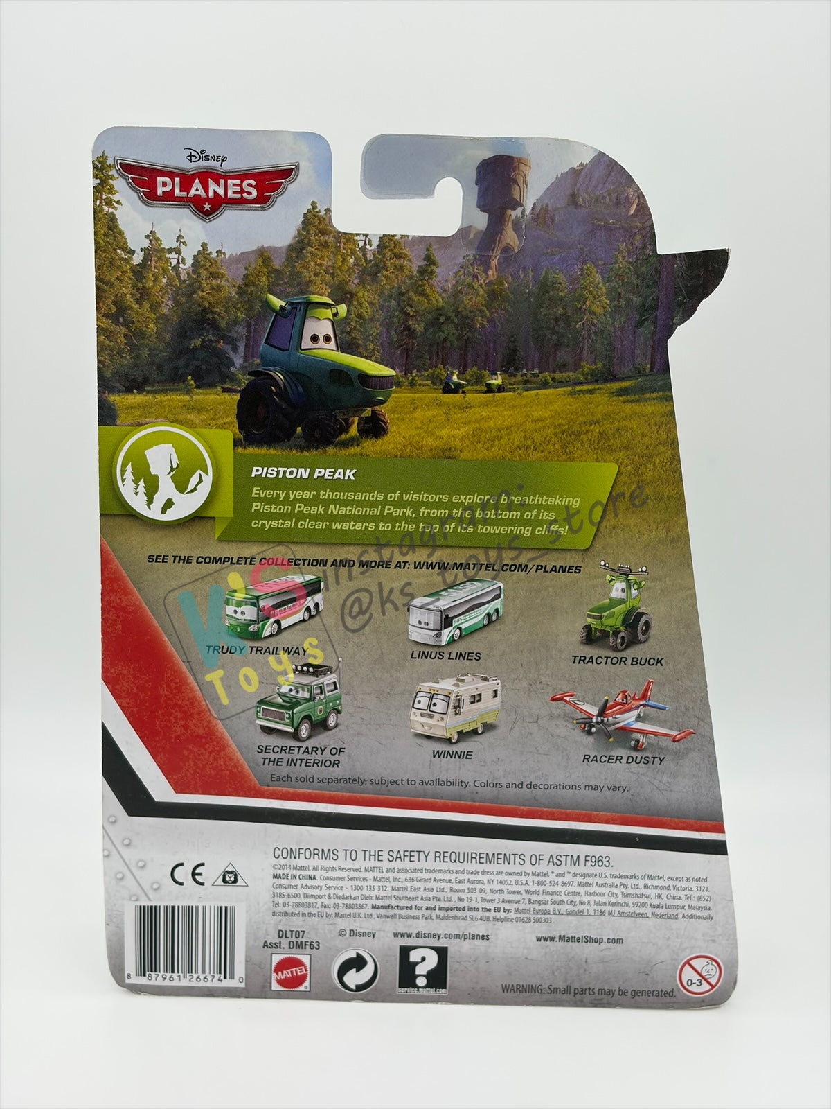 DELUXE DISNEY PLANES "HARVEY" PISTON PEAK SERIES - BNIP