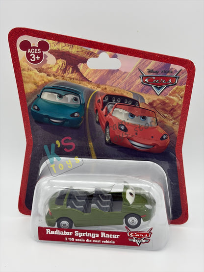 EXCLUSIVE DISNEY PARKS CARS LAND "RADIATOR SPRINGS RACER" GREEN - BNIP